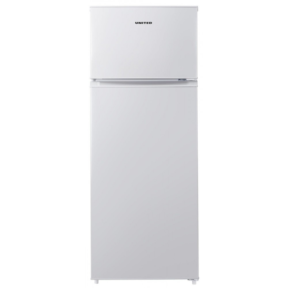 United Ψυγείο Δίπορτο 210lt Υ143xΠ55xΒ55εκ. Λευκό UDW-1437E