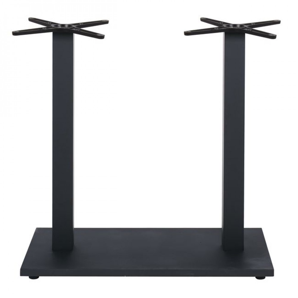 Prato-W Βάση Τραπεζιού Bar 70X40Cm H.93Cm Μέταλλο Βαφή Μαύρο / 17,50Kg