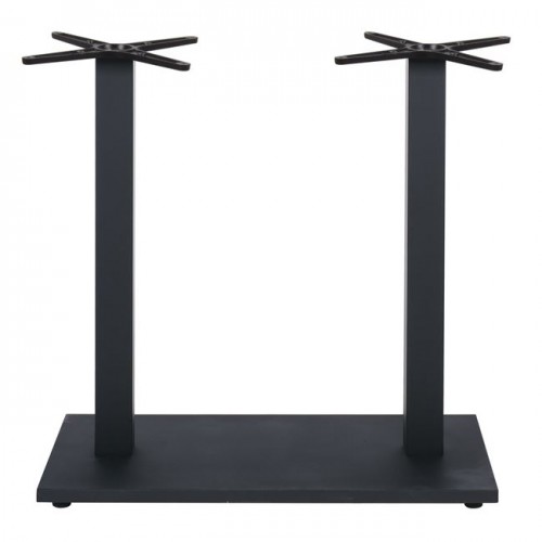 Prato-W Βάση Τραπεζιού Bar 70X40Cm H.93Cm Μέταλλο Βαφή Μαύρο / 17,50Kg