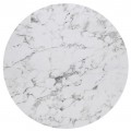 Hpl (High Pressure Laminated) Επιφάνεια Τραπεζιού Φ80cm/12mm Απόχρωση White Marble, Εξωτερικού Χώρου