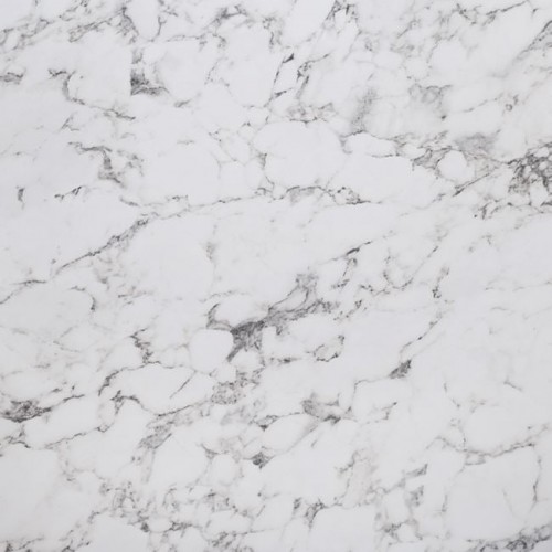 Hpl (High Pressure Laminated) Επιφάνεια Τραπεζιού Απόχρωση White Marble, 80x80cm/12mm Εξωτερικού Χώρου