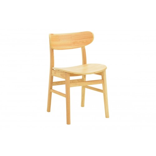 Καρέκλα Lumnia Pakoworld Rubberwood Σε Φυσική Απόχρωση 46X50X76Εκ