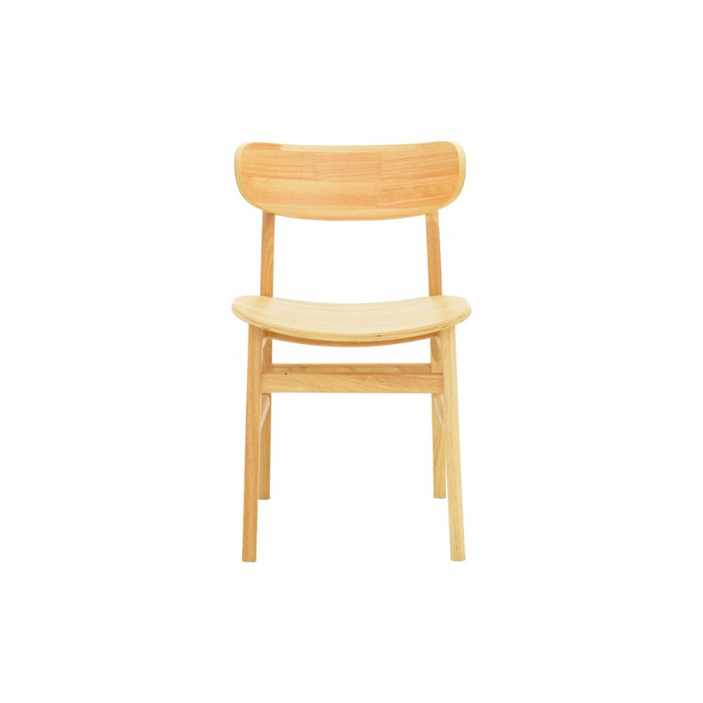 Καρέκλα Lumnia Pakoworld Rubberwood Σε Φυσική Απόχρωση 46X50X76Εκ