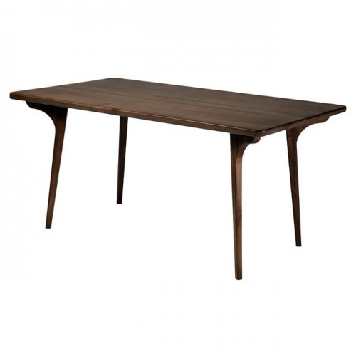 Avery Τραπέζι Τραπεζαρίας, Απόχρωση Καρυδί 150x90x75cm 