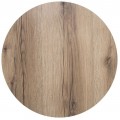 Hpl (High Pressure Laminated) Επιφάνεια Τραπεζιού Απόχρωση Natural Wood, Φ80cm/12mm Εξωτερικού Χώρου