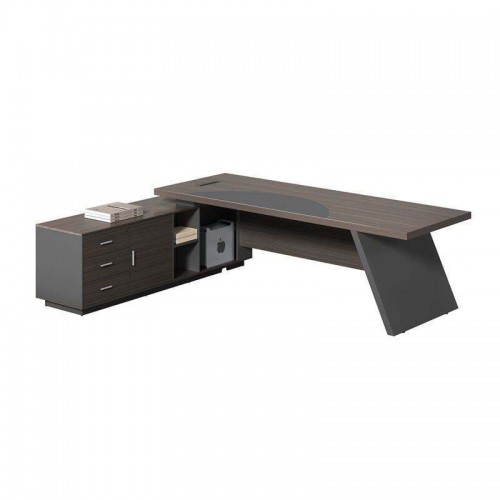 Master Γραφείο Αριστερή Γωνία, Απόχρωση Grey Walnut