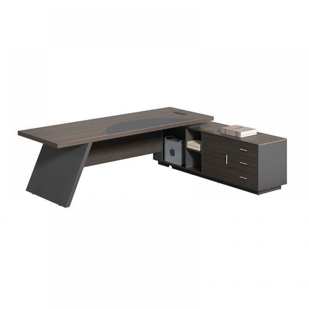 Master Γραφείο Δεξιά Γωνία, Απόχρωση Grey Walnut