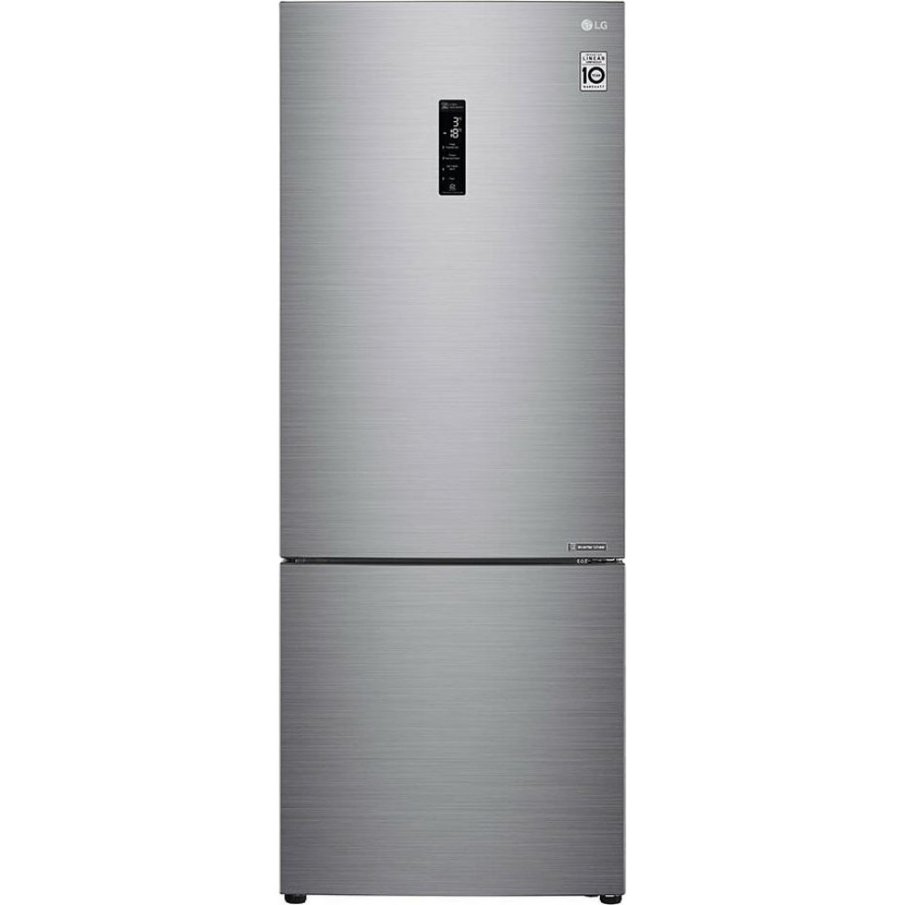 LG Ψυγειοκαταψύκτης GBB566PZHMN Total No Frost 462lt Platinum Silver