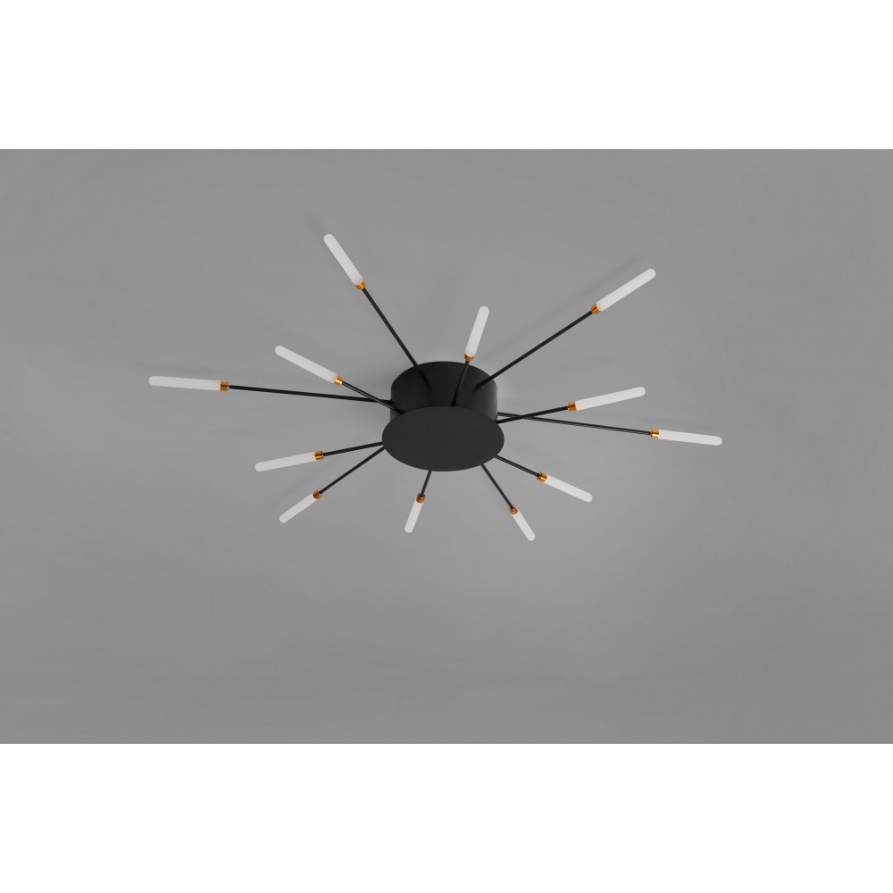 Ccc 709-12 # Led Οροφησ Μαυρο Ακτινεσ