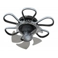 Cfc 9506 Βκ Ανεμιστηρασ Οροφησ Μαργαριτα Με Led Φωτισμο+Control