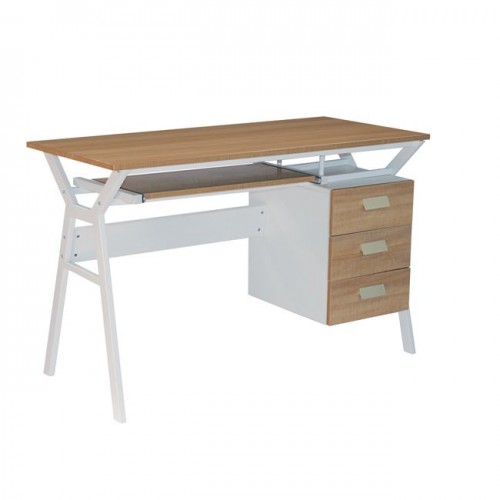 Unit Γραφείο Η/υ 120X54Cm Άσπρο/sonoma ΕΟ433