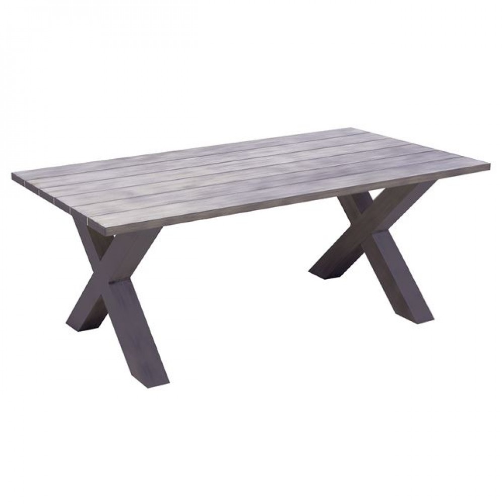 Alley Τραπέζι Dining Κήπου-Βεράντας Alu Grey