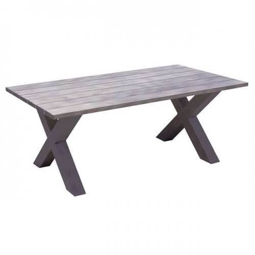 Alley Τραπέζι Dining Κήπου-Βεράντας Alu Grey