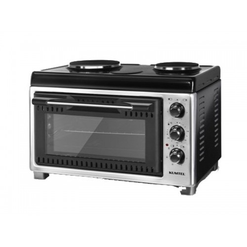 ΦΟΥΡΝΑΚΙ KUMTEL ΚΜ-13576 42Lt 2 ΕΣΤΙΕΣ 1450W 60x48x39cm ΜΑΥΡΟ