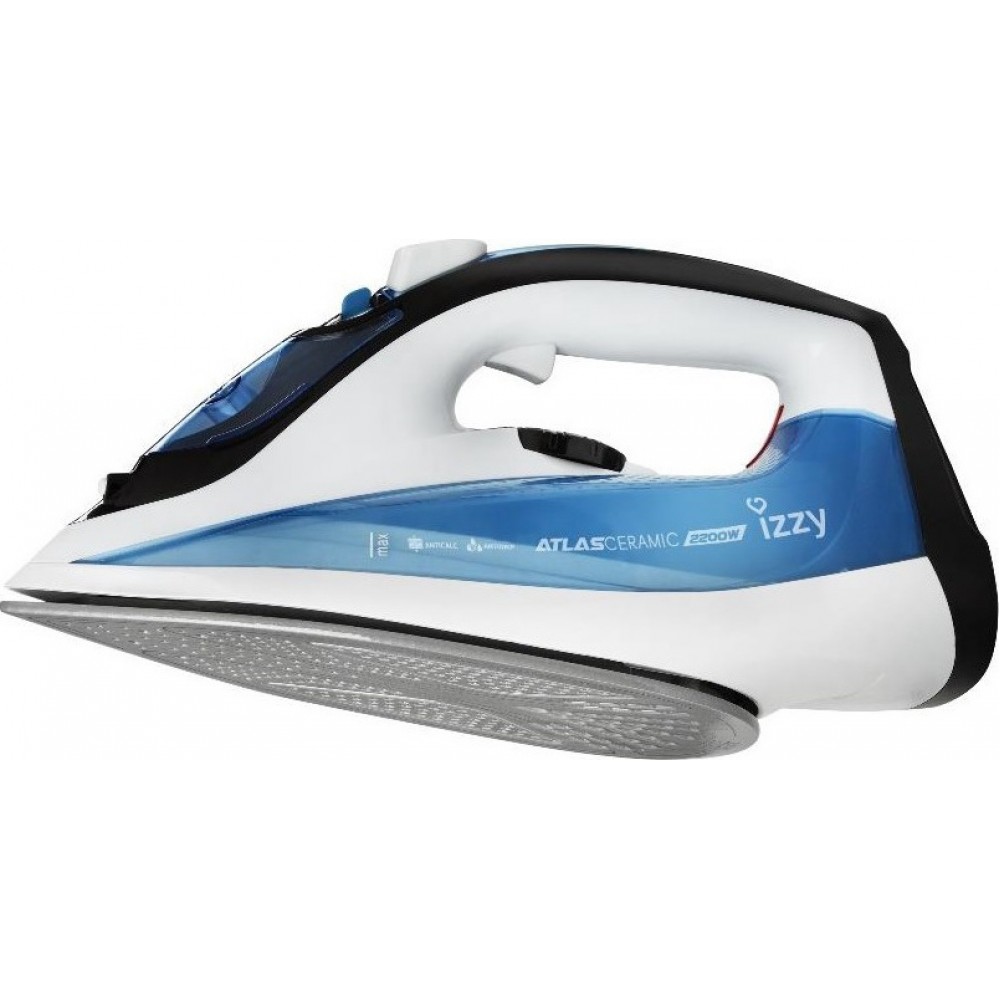 Izzy Atlas Ceramic 2200 IZ-1104 Σίδερο Ατμού 2200W με Κεραμική Πλάκα και Συνεχόμενη Παροχή 25gr/min