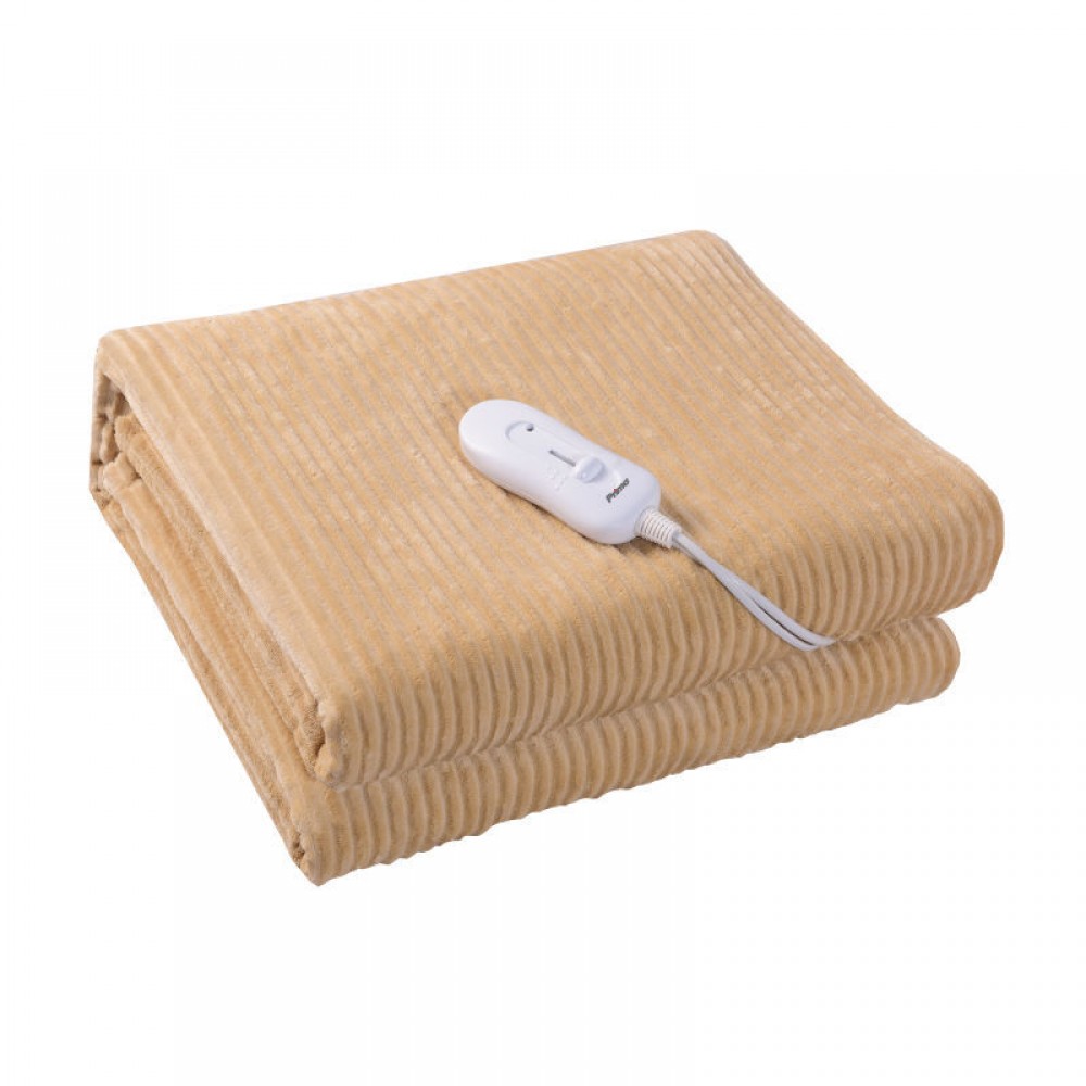 Primo PREB-81081 Πλενόμενο Ηλεκτρικό Επίστρωμα Stripe Flannel Μονό 150x80cm 60W (810081)