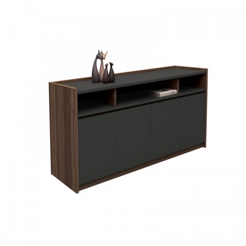 Advance Ντουλάπι 120X40X80Cm Σκ.καρυδί/γκρι