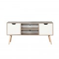 Alina Έπιπλο Tv 120X38X58Cm Sonoma/άσπρο Ε747,1