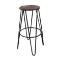 Arco Wood Dark Oak Σκαμπώ Bar Antique Black
