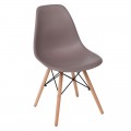 ΚΑΡΕΚΛΑ ART WOOD (46X52X82) PP SAND BEIGE (Σετ 4τμχ)