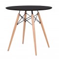 Art Wood Τραπέζι Φ80/h74Cm Μαύρο