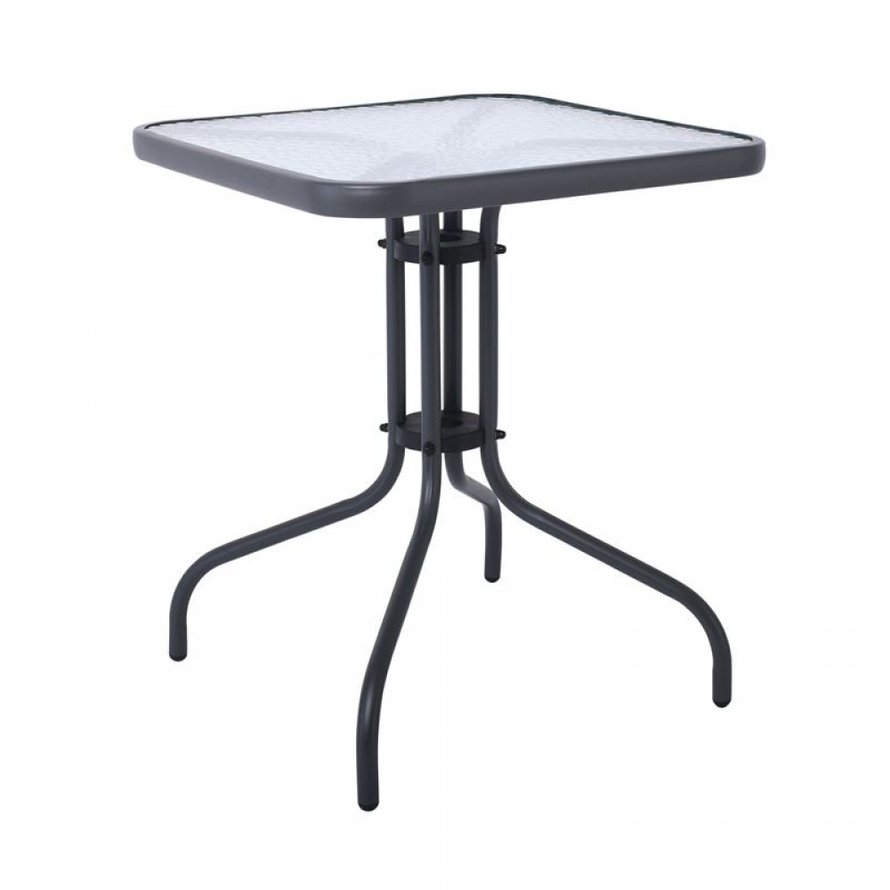 Baleno Τραπέζι 60X60Cm Μεταλλικό Γκρι