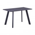 ΤΡΑΠΕΖΙ BAXTER (120X70X75) GREY WALNUT/ΒΑΦΗ ΜΑΥΡΗ