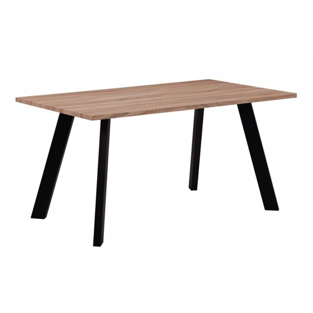 ΤΡΑΠΕΖΙ BAXTER (120X70X75) ΦΥΣΙΚΟ/ΒΑΦΗ ΜΑΥΡΗ
