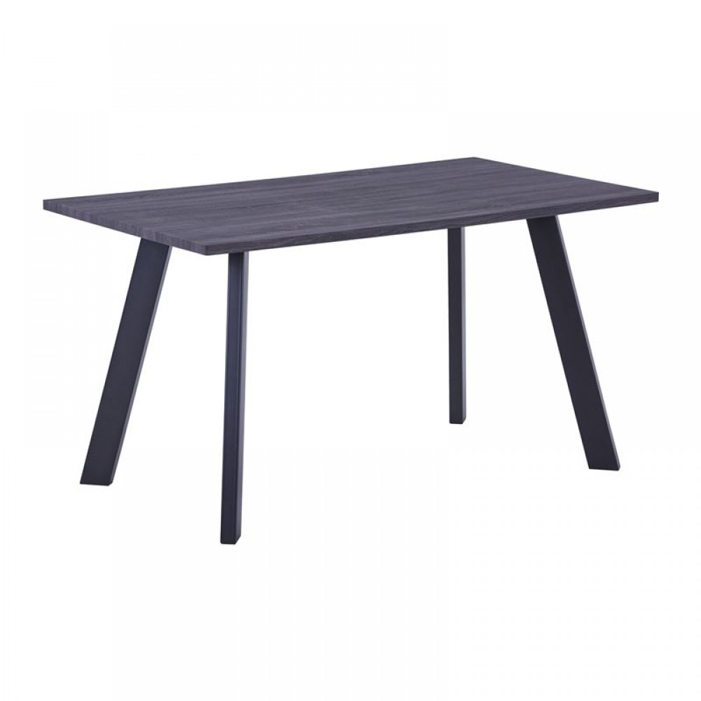 ΤΡΑΠΕΖΙ BAXTER (140X80X75) GREY WALNUT/ΒΑΦΗ ΜΑΥΡΗ