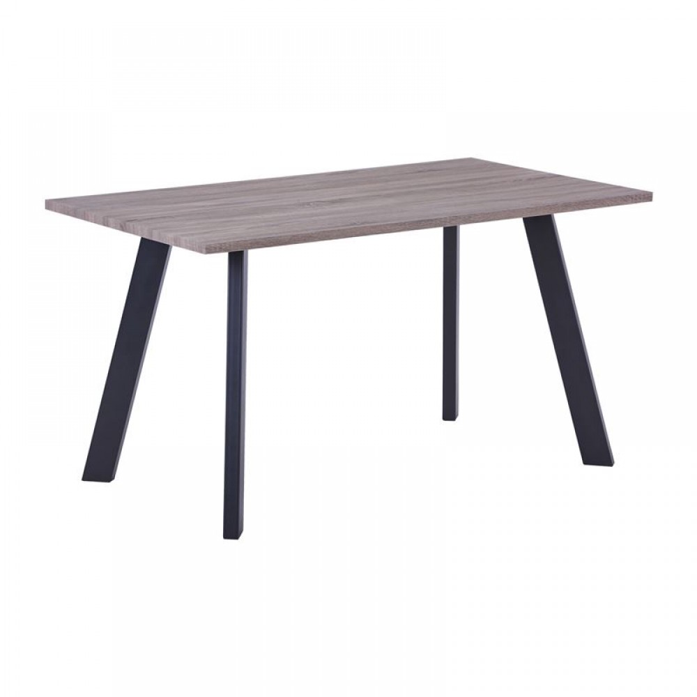 ΤΡΑΠΕΖΙ BAXTER (140X80X75) SONOMA OAK/ΒΑΦΗ ΜΑΥΡΗ