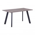 ΤΡΑΠΕΖΙ BAXTER (140X80X75) SONOMA OAK/ΒΑΦΗ ΜΑΥΡΗ