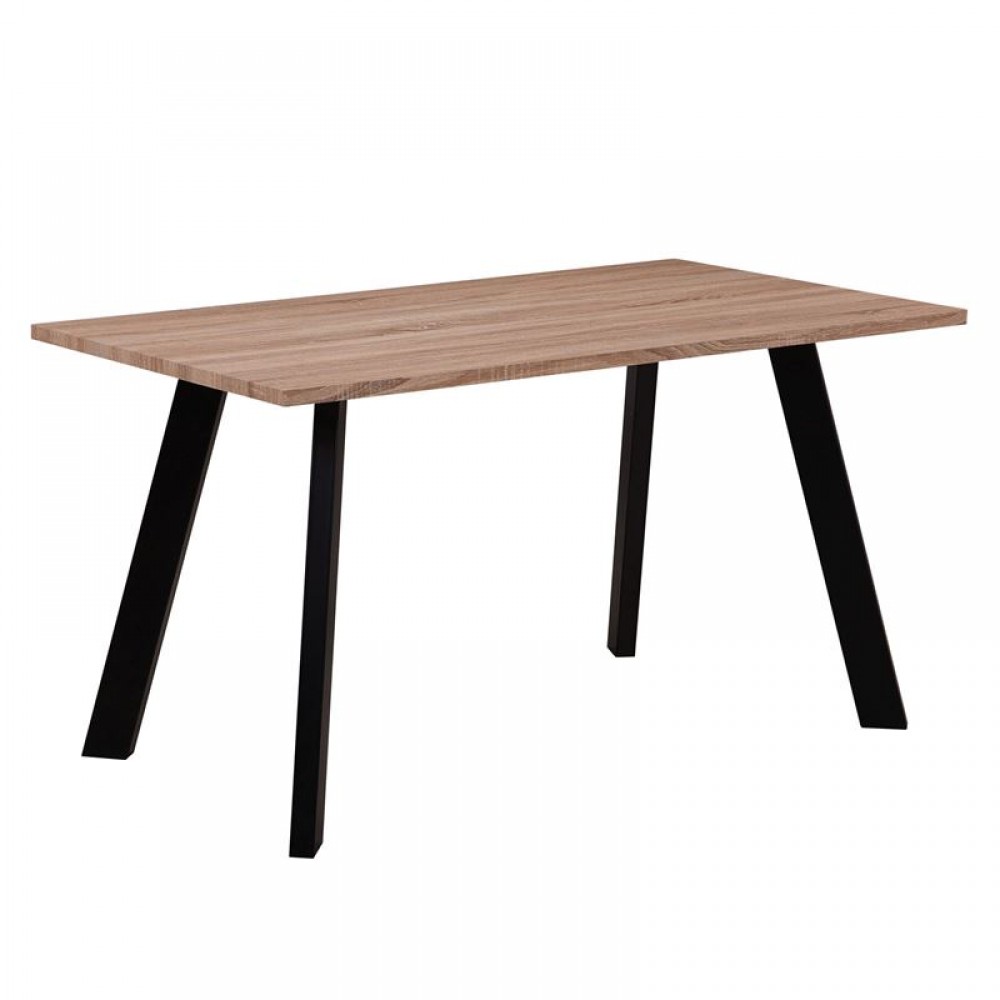 Baxter Τραπέζι 140X80Cm Sonoma/βαφή Μαύρη