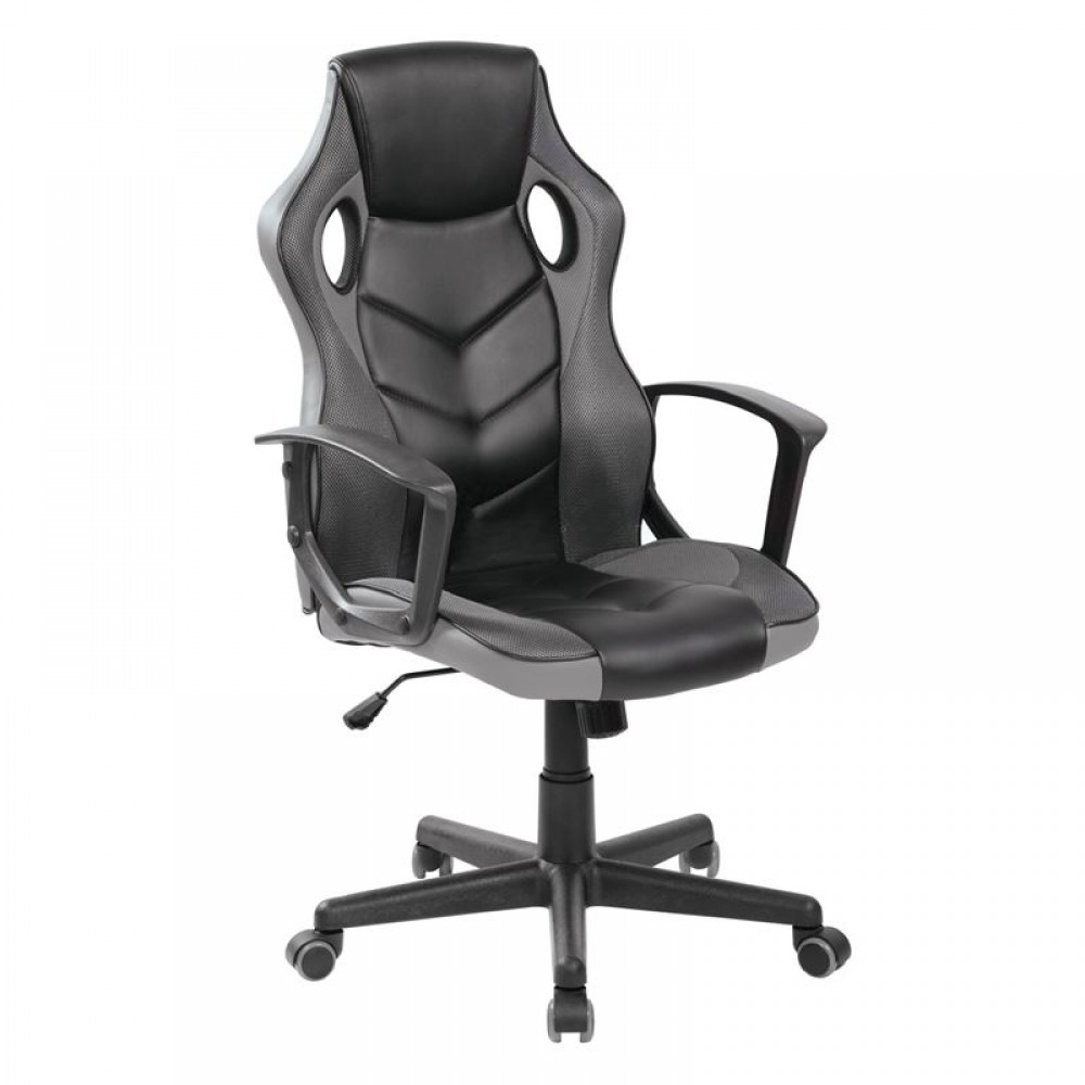 Bf7700 Bucket Πολυθρόνα Διευθ/ντή Mesh&pu Μαύρο/γκρι