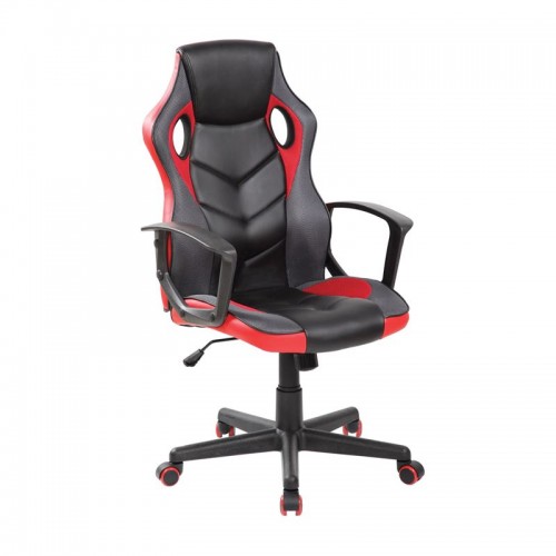 Bf7700 Bucket Πολυθρόνα Διευθ/ντή Mesh&pu Μαύρο/κόκκινο