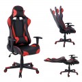 Πολυθρόνα γραφείου gaming bucket BF8050 με επένδυση PU σε μαύρο/κόκκινο ΕΟ577
