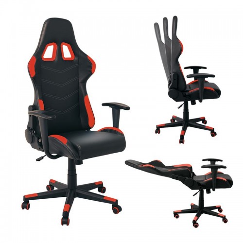 Bf9150 Gaming Πολυθρόνα Διευθ/ντή Pvc Μαύρο/κόκκινο