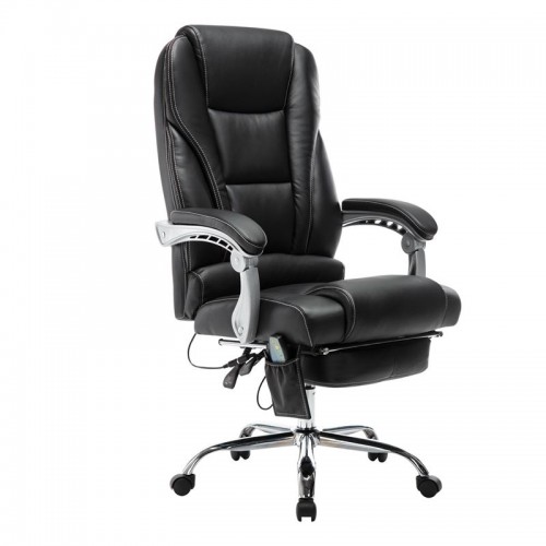 Bf9350 Massage-Relax Πολυθρόνα Pu  Μαύρο