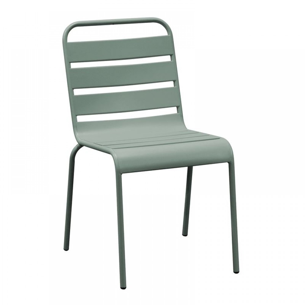 Brio Καρέκλα Στοιβαζόμενη Μέταλλο Βαφή Sandy Green 5635C