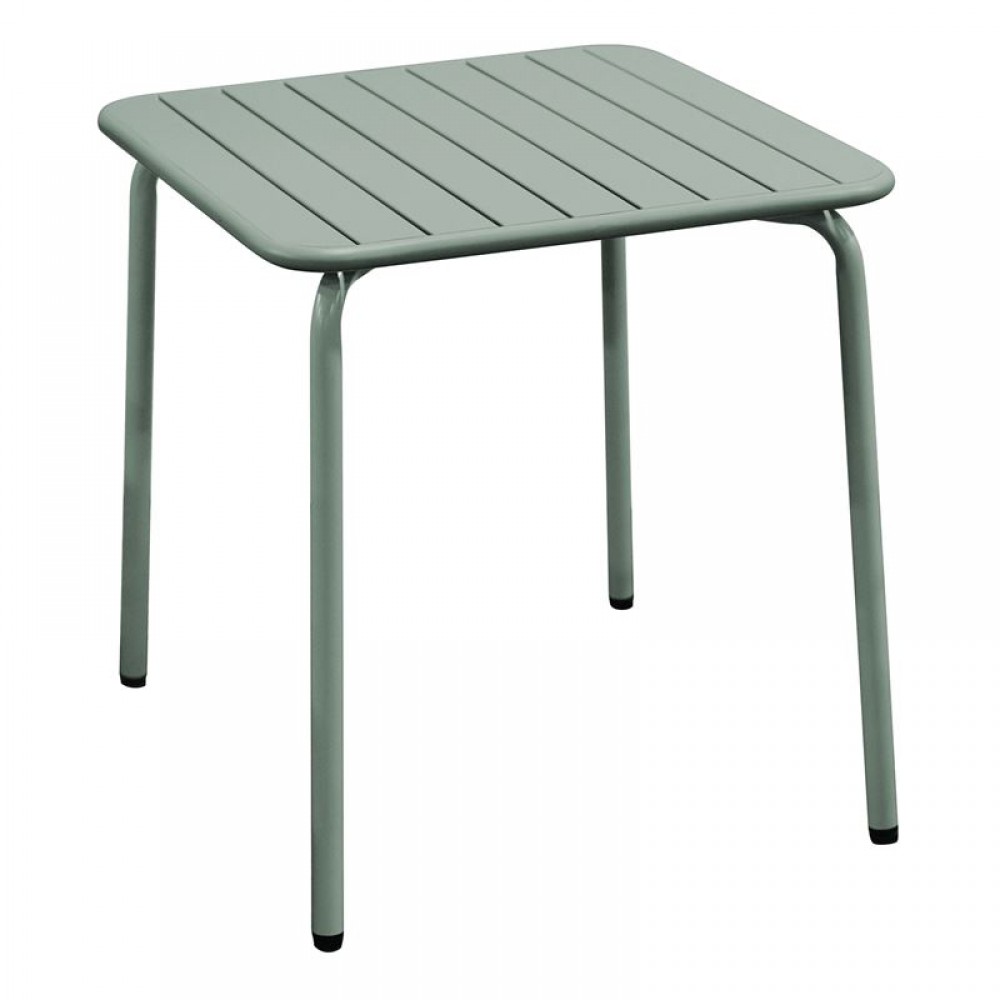 Brio Slat Τραπέζι Κήπου - Βεράντας, Μέταλλο Βαφή Sandy Green 5635C