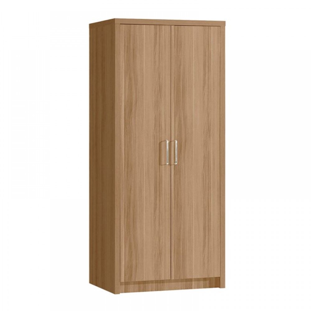 Ντουλάπα Caliber με ξύλινο σκελετό μελαμίνης σε χρώμα sonoma / όακ 80x58x183εκ