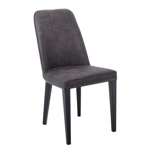 ΚΑΡΕΚΛΑ ΜΕΤΑΛΛΙΚΗ CASTER (45X60X89) ΒΑΦΗ ΜΑΥΡΗ/PU ΑΝΘΡΑΚΙ (Σετ 6τμχ)