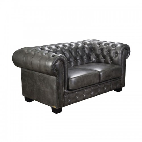 Chesterfield 689 Διθέσιος Καναπές Γνήσιο Δέρμα 160x92cm Ε9574,22