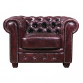 Chesterfield 689 Πολυθρόνα Δέρμα Antique Red 103X92X72Cm