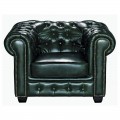 Chesterfield 689 Πολυθρόνα Σαλονιού - Καθιστικού / Δέρμα Antique Green