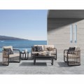 City Living Set (Τραπ+2Θ+2Πολ+Βοηθ.τρ) Alu Ανθρακί/μπεζ