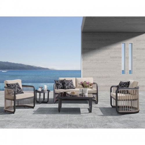 City Living Set (Τραπ+2Θ+2Πολ+Βοηθ.τρ) Alu Ανθρακί/μπεζ