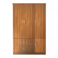 Closet Ντουλάπα 120X50X180Cm Καρυδί