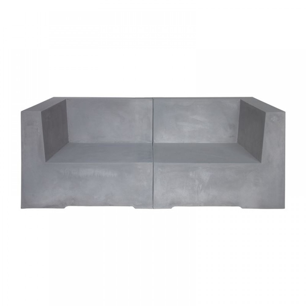 Concrete Καναπές 2-Θ Cement Grey 160X83X65Cm