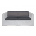 Concrete Set Μαξ.2-Θ Καναπέ (4Τ) Ύφ.water Repellent Γκρι