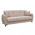 Dario Καναπές - Κρεβάτι Σαλονιού - Καθιστικού, 3Θέσιος Ύφασμα Cappuccino